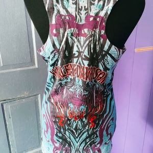 Vibrant Women's Harley-Davidson tank top size Large